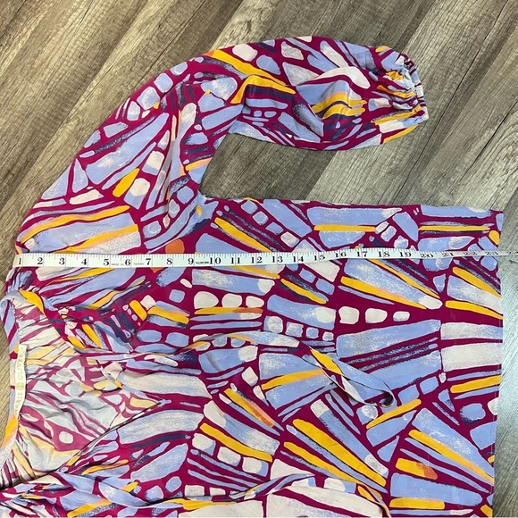 Marieβ Oliver EUC 100% Silk Long Sleeve Blouse Size S - Picture 6 of 8